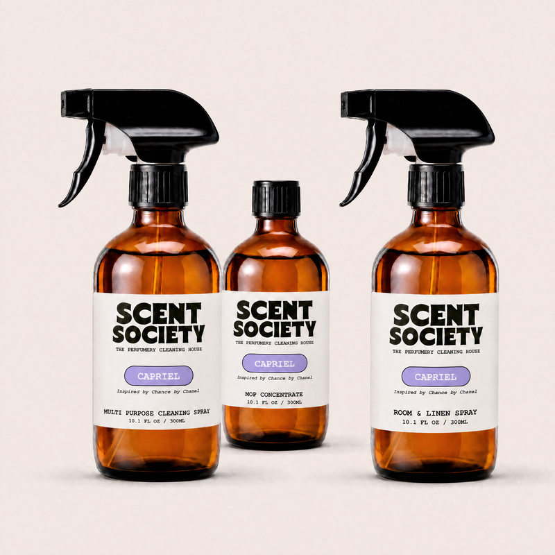 CAPRIEL inspired by Chance by Chanel · full 3-bottle collection 300ml each · The Inspired Clean Collection